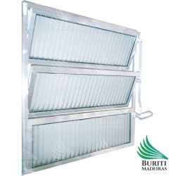 Vitrô Basculante Alumínio Soft - Brilhante